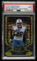 Devin Singletary [Gold Prizm] #18 Football Cards 2019 Panini Select Rookie Selections Prices