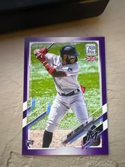 Monte Harrison [Purple] #196 Baseball Cards 2021 Topps UK Edition Prices