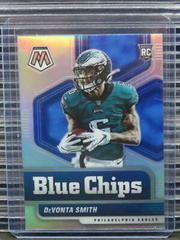DeVonta Smith [Silver] #6 Football Cards 2021 Panini Mosaic Blue Chips Prices