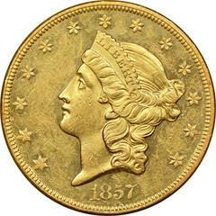 1857 S Coins Liberty Head Gold Double Eagle Prices