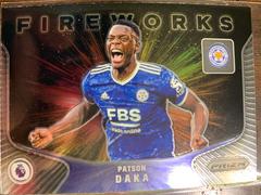 Patson Daka Soccer Cards 2021 Panini Prizm Premier League Fireworks Prices
