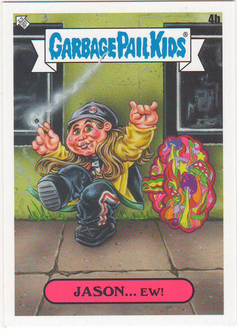 Jason EW #4b Garbage Pail Kids X View Askew