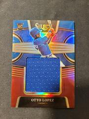 Otto Lopez [Tri Color] Baseball Cards 2022 Panini Select Rookie Jumbo Swatch Prices