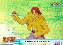 Battle Before Lunch [Rainbow Foil] #10 Pokemon 1999 Topps Movie Prices