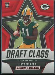 Jayden Reed [Red] #DC-10 Football Cards 2023 Panini Rookies & Stars Draft Class Prices