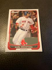 Carl Crawford [Red Ice] #39 Baseball Cards 2012 Bowman Prices