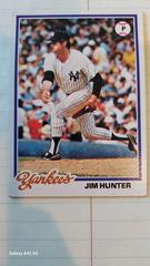 Jim Hunter Baseball Cards 1978 Topps Prices