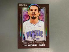 Cole Anthony #9 Basketball Cards 2021 Panini Recon Future Legends Prices