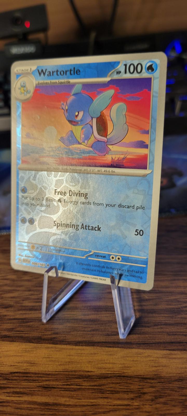 Wartortle [Reverse Holo] Ungraded Pokemon Scarlet & Violet 151