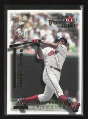 Jim Thome #35 Baseball Cards 2001 Fleer Triple Crown Prices