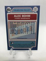 Back Of Card | Alec Bohm Baseball Cards 2021 Topps Archives 1991 Bazooka Shining Stars
