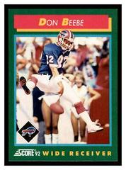 Don Beebe Football Cards 1992 Panini Score Prices