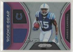 Parris Campbell [Pink] #RG-PC Football Cards 2019 Panini Prizm Rookie Gear Prices