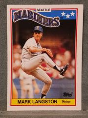 Mark Langston #42 Baseball Cards 1988 Topps American Prices