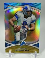 Matthew Stafford [Gold Refractor] #92 Football Cards 2010 Topps Finest Prices