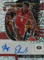Anthony Edwards [Fast Break Prizm] Basketball Cards 2020 Panini Prizm Draft Picks Autographs Prices