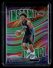 Paolo Banchero [Green] #1 Basketball Cards 2022 Panini Prizm Instant Impact Prices