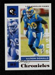 Aaron Donald [Red] #58 Football Cards 2020 Panini Chronicles Prices