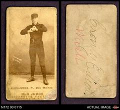 Daniel Alexander Baseball Cards 1887 N172 Old Judge Prices