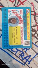 Back  | Willie Wilson Baseball Cards 1988 Topps Mini League Leaders