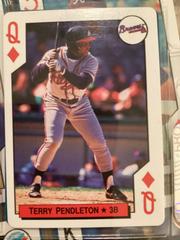 Terry Pendleton [Queen of Diamonds] Baseball Cards 1992 U.S. Playing Card All Stars Prices