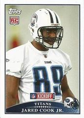 Jared Cook Jr Football Cards 2009 Topps Kickoff Prices