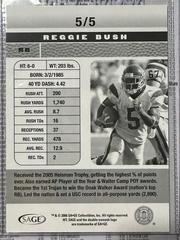 Back Of Card | Reggie Bush Football Cards 2006 Sage Hit