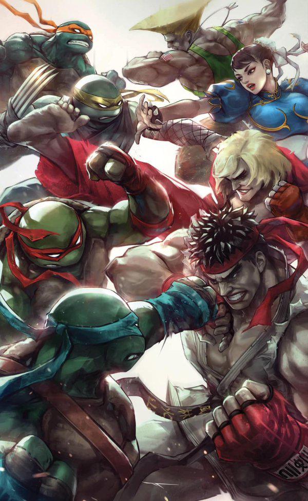 Teenage Mutant Ninja Turtles vs. Street Fighter [Tao Virgin] #1 (2023) Comic Books Teenage Mutant Ninja Turtles vs. Street Fighter