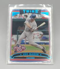 Joe Mauer [Blue Foil] Baseball Cards 2006 Topps Opening Day Prices