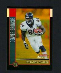 Shannon Sharpe [Gold Refractor] #20 Football Cards 2002 Bowman Chrome Prices