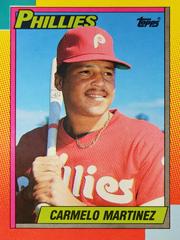 Carmelo Martinez #68T Baseball Cards 1990 Topps Traded Tiffany Prices