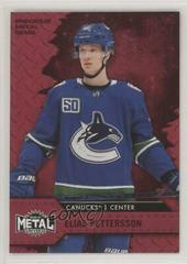 Elias Pettersson [Red] Hockey Cards 2020 Skybox Metal Universe Prices