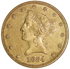 1884 [PROOF] Coins Liberty Head Gold Eagle Prices