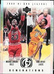 Michael Jordan, Kobe Bryant Basketball Cards 2000 Upper Deck Legends Generations Prices