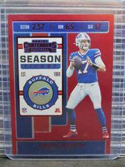 Josh Allen [Red Zone Ticket] #3 Football Cards 2019 Panini Contenders Prices