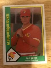 Luis Lopez #21 Baseball Cards 1990 CMC Albuquerque Dukes Prices