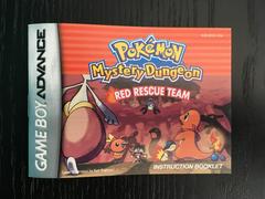 Manual Front | Pokemon Mystery Dungeon Red Rescue Team GameBoy Advance