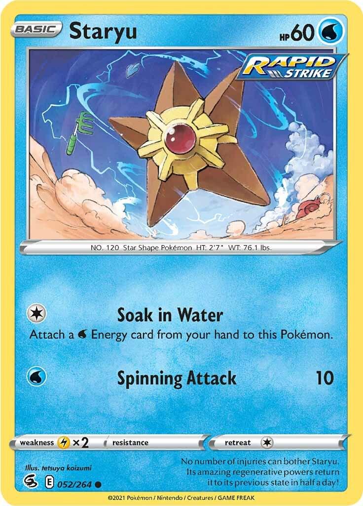 Staryu #52 Pokemon Fusion Strike