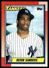 1990 Donruss Deion Sanders New York Yankees