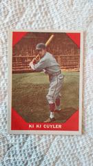 Ki Ki Cuyler With Walter Johnson Stats On Back  | KI KI Cuyler Baseball Cards 1960 Fleer