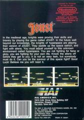 Joust - Back | Joust NES