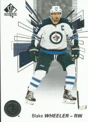 Blake Wheeler #53 Hockey Cards 2016 SP Authentic Prices