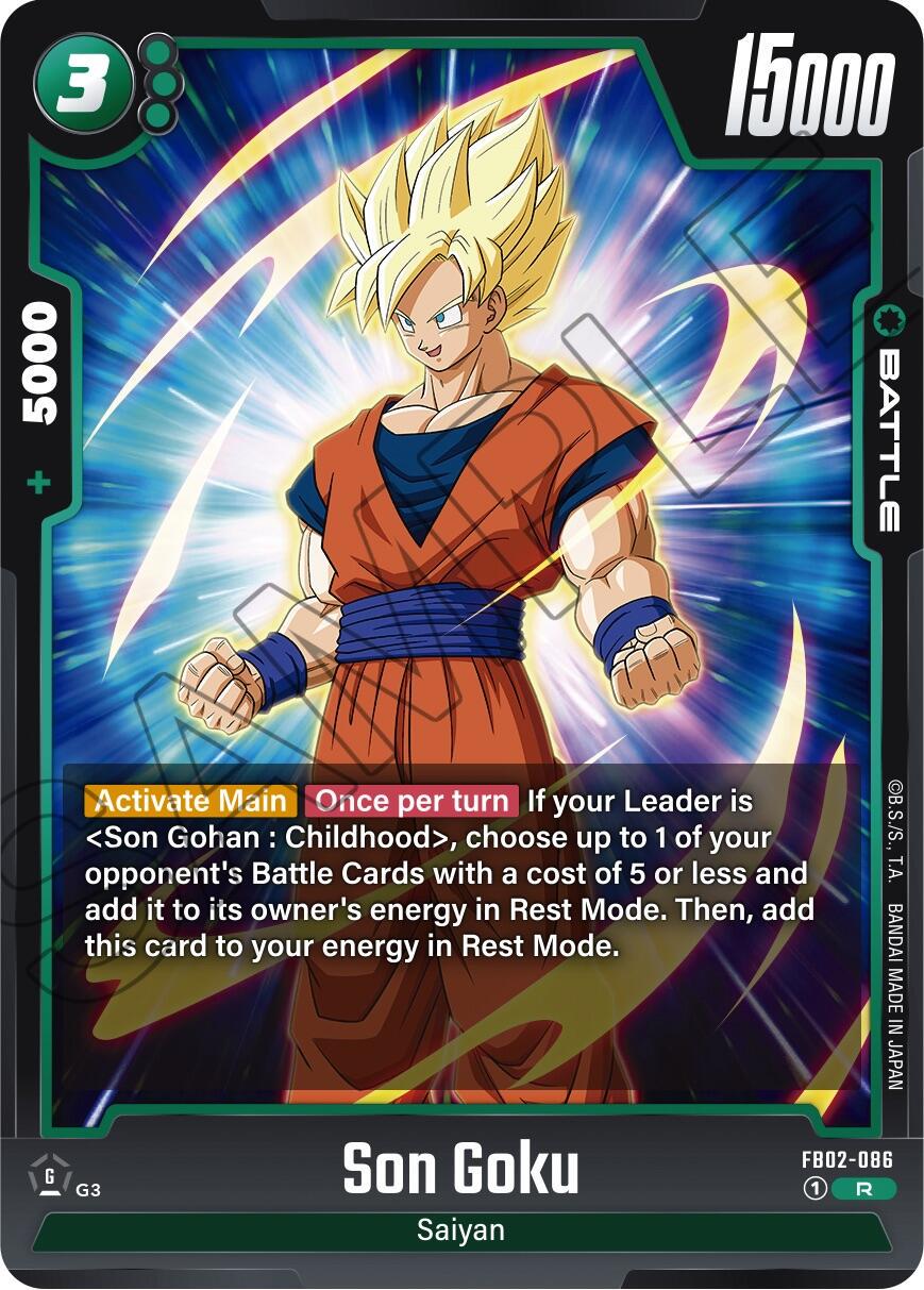 Son Goku FB02-086 Dragon Ball Fusion World Blazing Aura