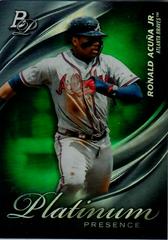 Ronald Acuna Jr. [Green] #pp-20 Baseball Cards 2019 Bowman Platinum Presence Prices