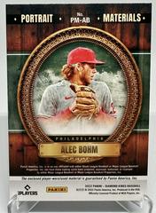 BACK OF CARD | Alec Bohm Baseball Cards 2022 Panini Diamond Kings Portrait Materials