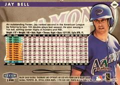 Rear | Jay Bell Baseball Cards 1998 Fleer Tradition
