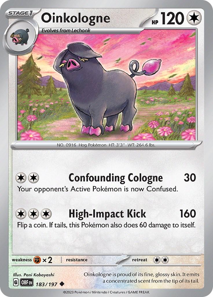 Oinkologne #183 Pokemon Obsidian Flames