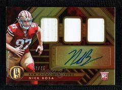 Nick Bosa [Rookie Jersey Autograph Triple] Football Cards 2019 Panini Gold Standard Prices