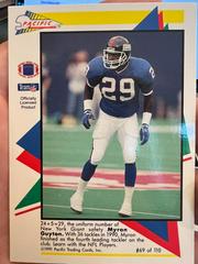 Myron Guyton #69 Football Cards 1991 Pacific Flash Cards Prices
