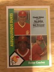 C. Osteen, V. Joshua, W. McConnel Baseball Cards 1990 CMC Albuquerque Dukes Prices